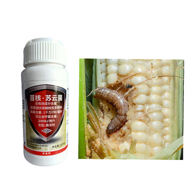Systemic Liquid Pesticide for Maize Crops with 10 million PIB/mL AcNPV + 2000IU/mL Bt and Organic Certification